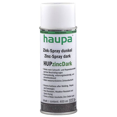 170150 HAUPA Zink-Spray dunkel HUPzincDark, Aerosol 400 ml Produktbild Front View L