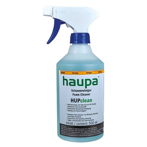 170100 Haupa Kunststoffreiniger HUPclean 500 ml Sprayflasche Produktbild Front View L