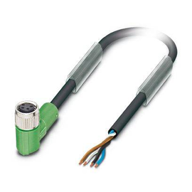 1681884 PHOENIX SAC-4P-3,0-PUR/M 8FR Sensor-/Aktorkabel halogenfrei sw-grau Produktbild front M