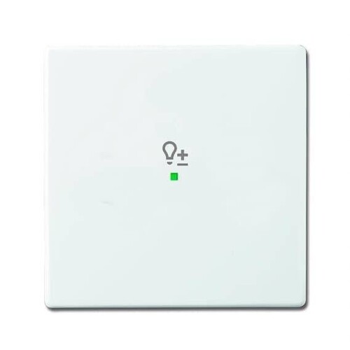 6234-10-84 Busch-Jaeger @ Wippe 1-fach Dimmer Symbol studioweiß Produktbild Front View L