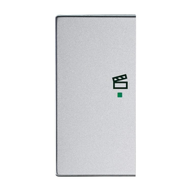 6233-21-83 Busch-Jaeger @ Wippe 2-fach links Szene Symbol alusilber Produktbild front M