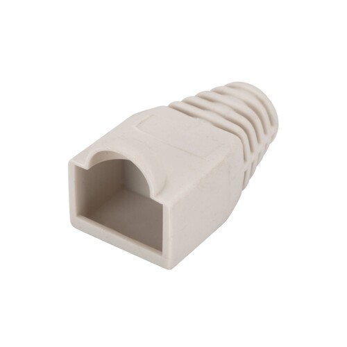 A-MOT/E/8/8 ASSMANN RJ45 Knickschutz- Hülle grau 8P8C Produktbild Front View L