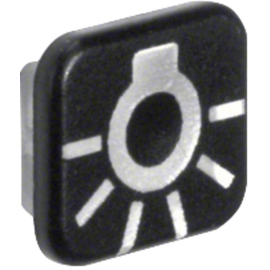 18223501 BERKER W.1 FR AP Linse Aufdruck Symbol für Licht, 10er Set, transparent Produktbild