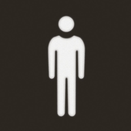 19058001 BERKER Folie mit Aufdruck Mann für LED-Signallicht-Einsatz Produktbild front M