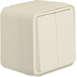 30753502 BERKER W.1 FR AP Serienschalter polarweiß matt Produktbild front M