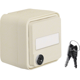 47693502 BERKER W.1 FR AP SSD mit Schloß & ungleicher Schließung, polarweiß matt Produktbild front M