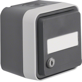 47893505 BERKER W.1 FR AP SSD m. Schloß& gleicher Schließung, grau/lichtgrau matt Produktbild front M