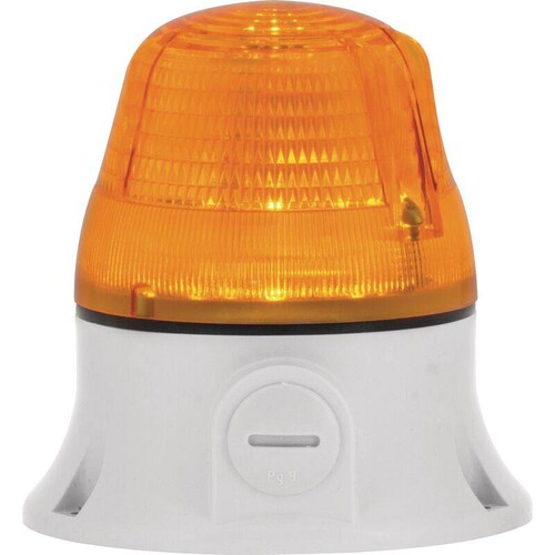 38 622 SIRENA MICRO LED-SMD blink/dauer orange, 90-240V, AC, IP54 Produktbild Front View L