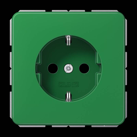 CD1520BFGN JUNG Schuko-Steckdose grün Produktbild