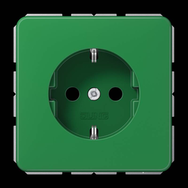 CD1520BFKIGN JUNG Schuko-Steckdose KI 1-fach, grün, glänzend Produktbild