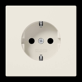 LS1520KI JUNG Schuko-Steckdose KI 1-fach, weiß, glänzend Produktbild