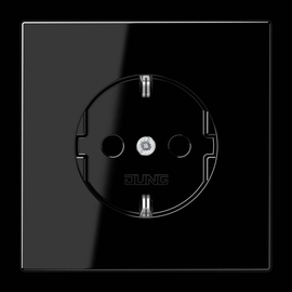 LS1520KISW JUNG Schuko-Steckdose KI 1-fach, schwarz, glänzend Produktbild