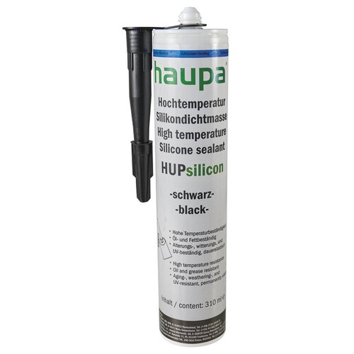 170250 HAUPA Hochtemperatursilikon schwarz HUPsilicon Kartusche 310 ml Produktbild Front View L