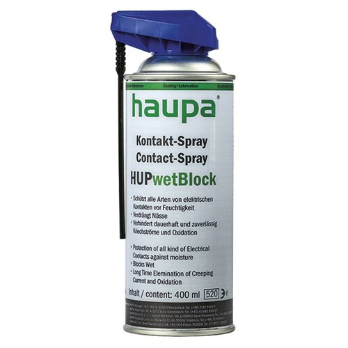 170180 HAUPA Kontakt-Spray HUPwetBlock Aerosol 400ml Produktbild Front View L