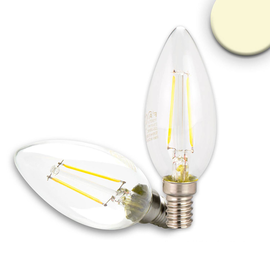 112437 ISOLED LED Kerze Filament E14 2W 170lm 2700K klar warmweiß dimmbarEEI:A++ Produktbild