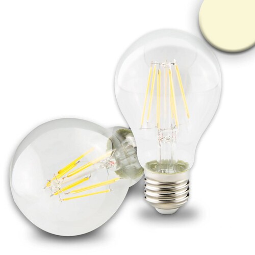 112445 ISOLED LED Birne Filament E27 5W 510lm 2700K klar warmweiß dimmbar EEI:A+ Produktbild