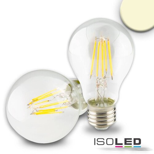 112447 ISOLED LED Birne Filament E27 7W 890lm 2700K klar warmweiß dimmbar EEI:A+ Produktbild