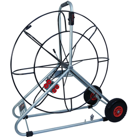 20497 Runpotec Stahlhaspel pulverbesch. f. Ø15mm Glasfaserstab, Ø1400mm fahrbar Produktbild front M