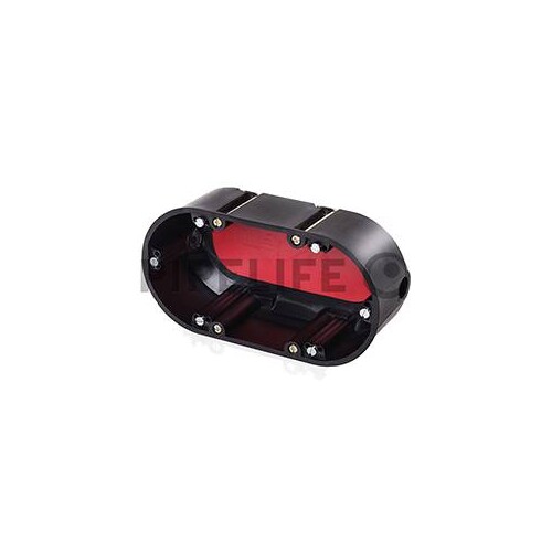 HW9062F90 Pipelife HW 2-fach Gerätedose F90 74/54mm Brandschutz, halogenfrei Produktbild