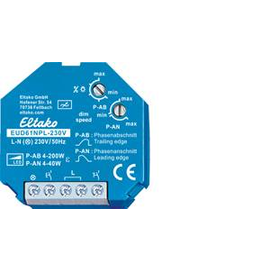 61100832 Eltako EUD61NPL-230V Universal Dimmschalter ohne N, für 230V LED Produktbild