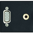 159903300200 Schulte EVOline 1W-Modul VGA Bu/Bu, Audio, 0,2m Kabel Produktbild