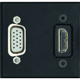 159903300400 Schulte EVOline 1W-Modul VGA+HDMI, 1.4 Bu/Bu Produktbild