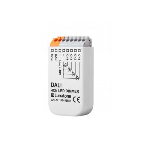 86458557 Lunatone DALI 4CH- LED Dimmer Bauform Small Produktbild Front View L