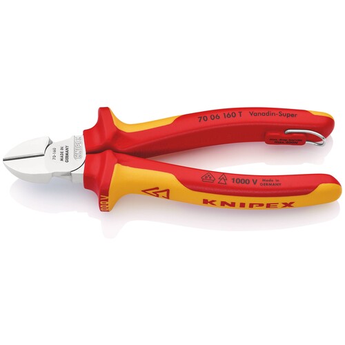 70 06 160 T Knipex Seitenschneider mit Befestigungsöse Produktbild