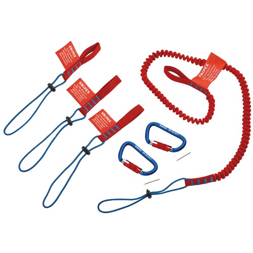 0308138 BK Knipex KNIPEX Sicherungs- syst.-Set. Zange mit Befestigungsöse Produktbild Front View L