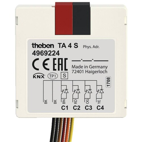 T4969224 THEBEN KNX Tasterschnittstelle 4fach Up Produktbild