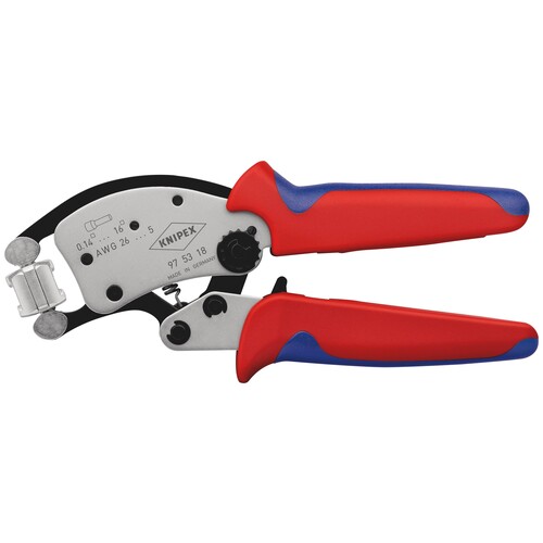 97 53 18 SB Knipex Twistor16 Crimpzange selbsteinstell. Aderendhülsen 0,14-16mm² Produktbild Additional View 6 L
