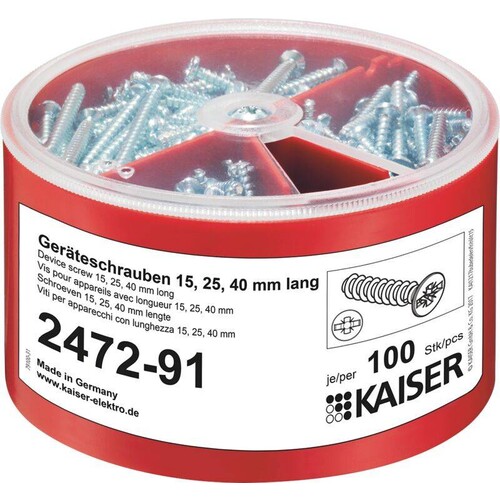 2472-91 KAISER KAISER SCHRAUBEN-BOX SCHALTERSCHRAUBEN Produktbild