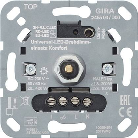 245500 Gira Universal LED Drehdimmer- einsatz System 3000 Produktbild