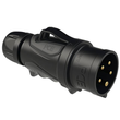 0253-6ttx PCE Stecker 32A 5p 6h GRIP TT schwarz IP44/54 Produktbild front S