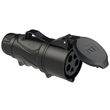 2153-6ttx PCE Kupplung 16A 5p 6h GRIP TT schwarz IP44/54 Produktbild front S