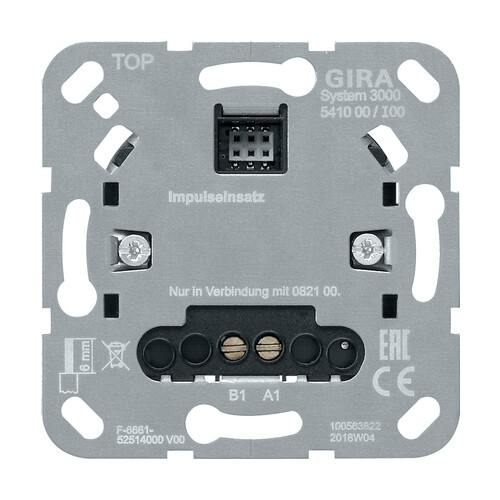 541000 Gira System 3000 Impulseinsatz Produktbild Front View L