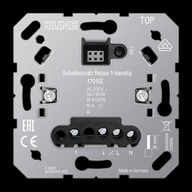 1701SE Jung Schaltereinsatz Relais 1-kanalig  AC 230 V 50/60 Hz Produktbild