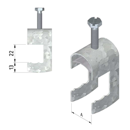 16465 Trayco CL-CCO21-52-DG Kabelleiter Kabelklemme Ø 44-52mm Produktbild