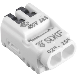 88168055 E-Term SDKF 2-port Steckklemme 0,2-2,5mm²  weiß Produktbild