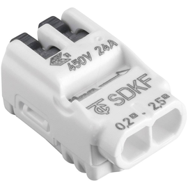88168055 E-Term SDKF 2-port Steckklemme 0,2-2,5mm² weiß Produktbild front M