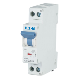 263283 EATON PLN6-C20/1N-DE Leitungsschutzschalter 20A 6kA, 1+Npolig Produktbild front M