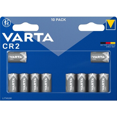 06206301461 VARTA LITHIUM 10xCR2 (10STK.-BL.) 3V Photobatterie Produktbild Front View L