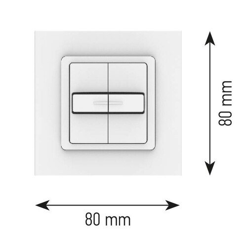 1800538 Somfy Smoove Duo VB IN für Fremdschalterprogramme Produktbild Front View L