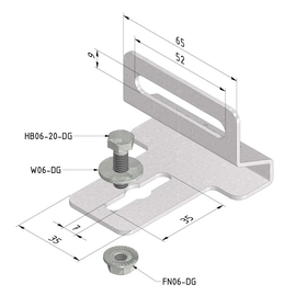 17561 Trayco CLF-BC-UG Befestigungsklammer Produktbild