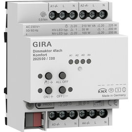 202500 Gira KNX Dimmaktor 4-fach Komfort 4 x 225 W/VA Produktbild front M