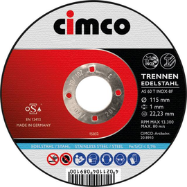 206842 Cimco 10 x Trennscheibe in Dose edelstahl 125 x 1,0mm Produktbild