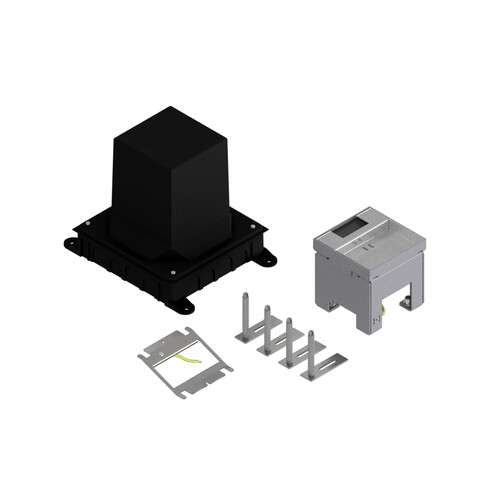 E6689 Elitec UBD-SET 100 (100x100mm) Unterflur-Bodendose Produktbild Front View L