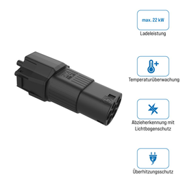 20001006 NRGkick Steckeraufsatz 32A Typ 2 max. 22kW Produktbild front M