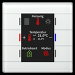 BE-GT2TW.02 MDT Glastaster II Smart ws 6 Sensorflächen mit Display und Temp. Produktbild