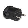 08338 PCE Schutzkontaktstecker PP 2SL seitl. IP20 schwarz Produktbild